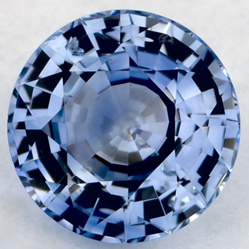 Szafir 1,01 ct, niebieski, szlif okrągły