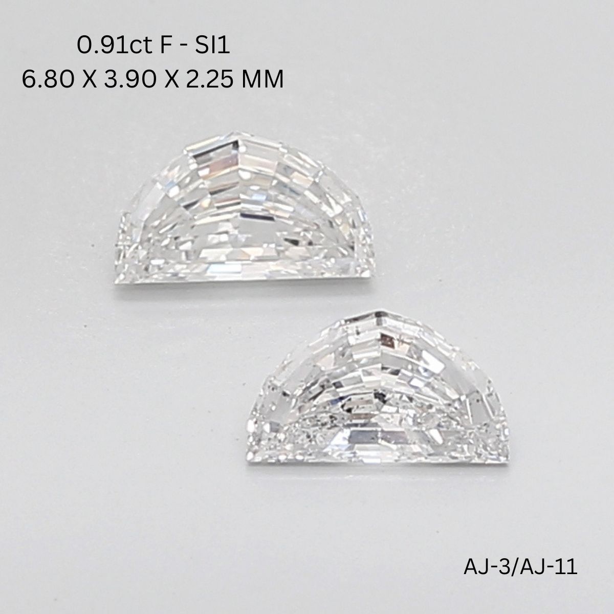 Prírodný diamant half moon,...