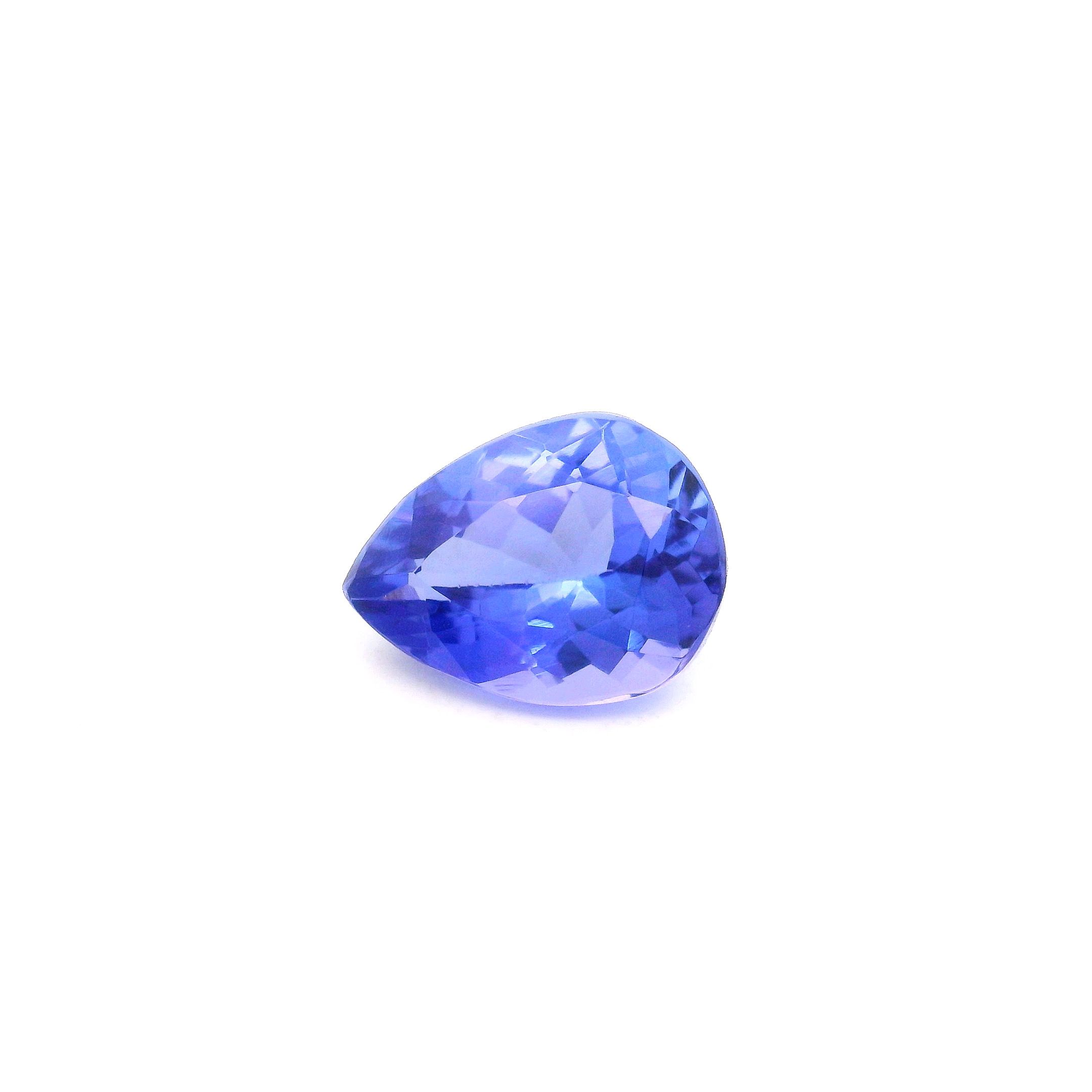 1.8 ct Pear tanzanite