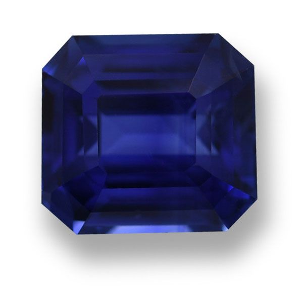 Szafir 1,01 ct, niebieski, szlif szmaragdowy