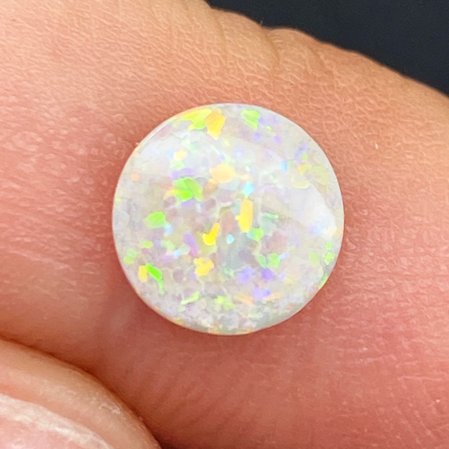 OPAL FACETED 0.7ct WHITE WHITE EC AUSTRALIA NONE