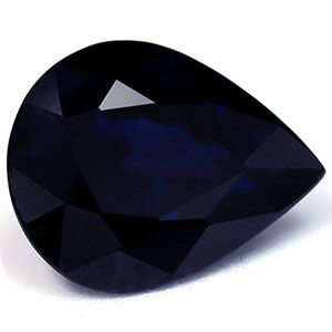 Szafir 6,79 ct, niebieski, szlif gruszka