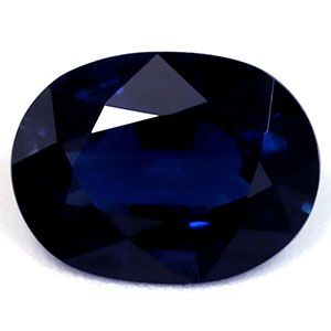 Szafir 1,24 ct, niebieski, szlif owalny