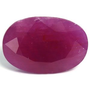 Rubin 29,17 ct, czerwony, szlif owalny
