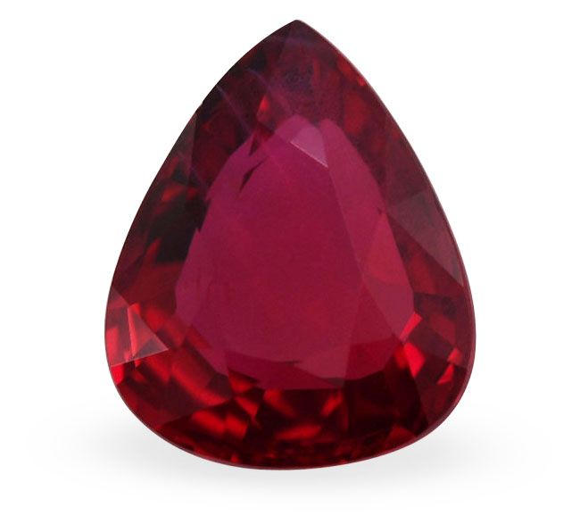 2.01 ct Pear ruby