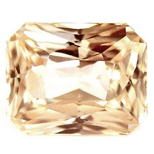 Szafir 1,58 ct, różowy, szlif szmaragdowy