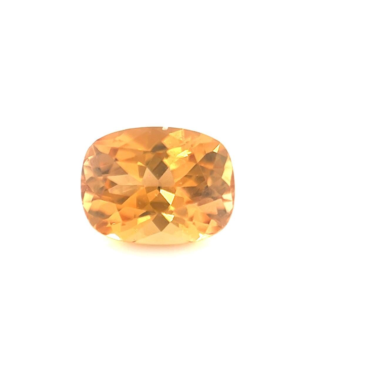 Turmalin 1,26 ct, żółty, szlif cushion