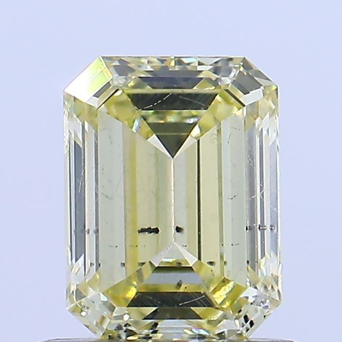 0.8 CT Fancy Intense Yellow EMERALD