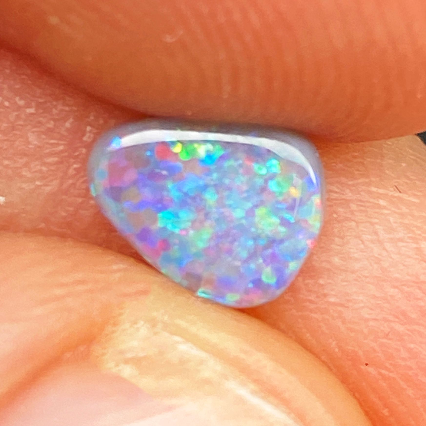 OPAL FACETED 0.69ct BLACK Semi-Black EC AUSTRALIA NONE