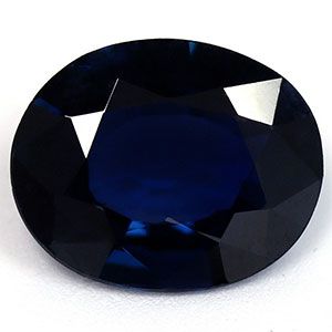 Szafir 3,16 ct, niebieski, szlif owalny