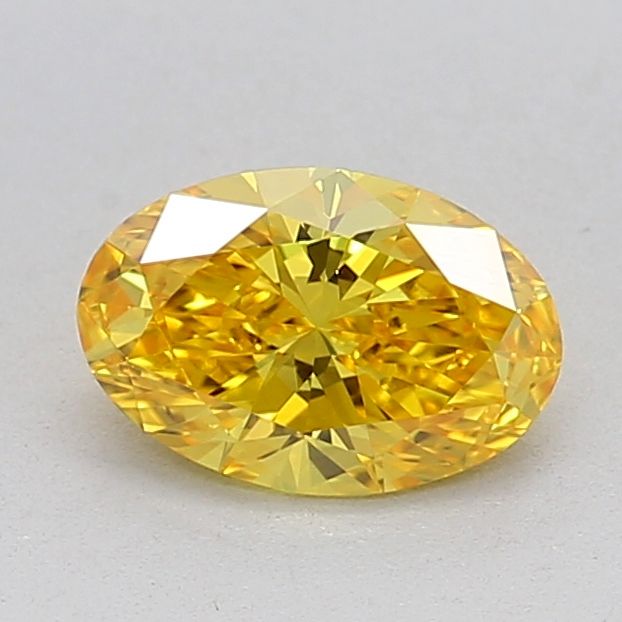 0.56 CT Fancy Vivid Yellow OVAL