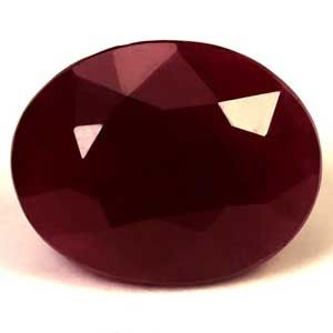 Rubin 4,47 ct, czerwony, szlif owalny