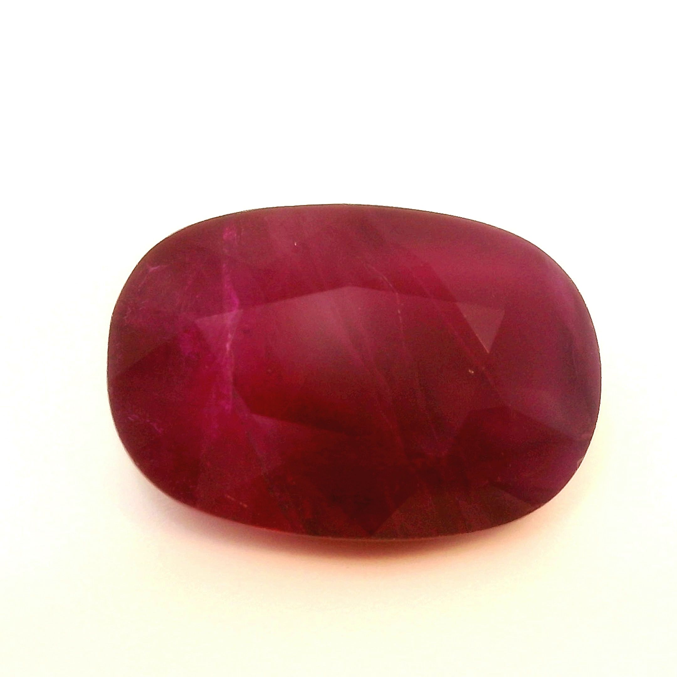 Rubin 6,52 ct, czerwony, szlif cushion