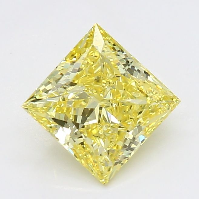 0.81 CT Fancy Vivid Yellow PRINCESS