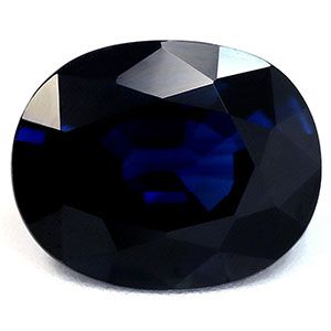 Szafir 3,23 ct, niebieski, szlif owalny