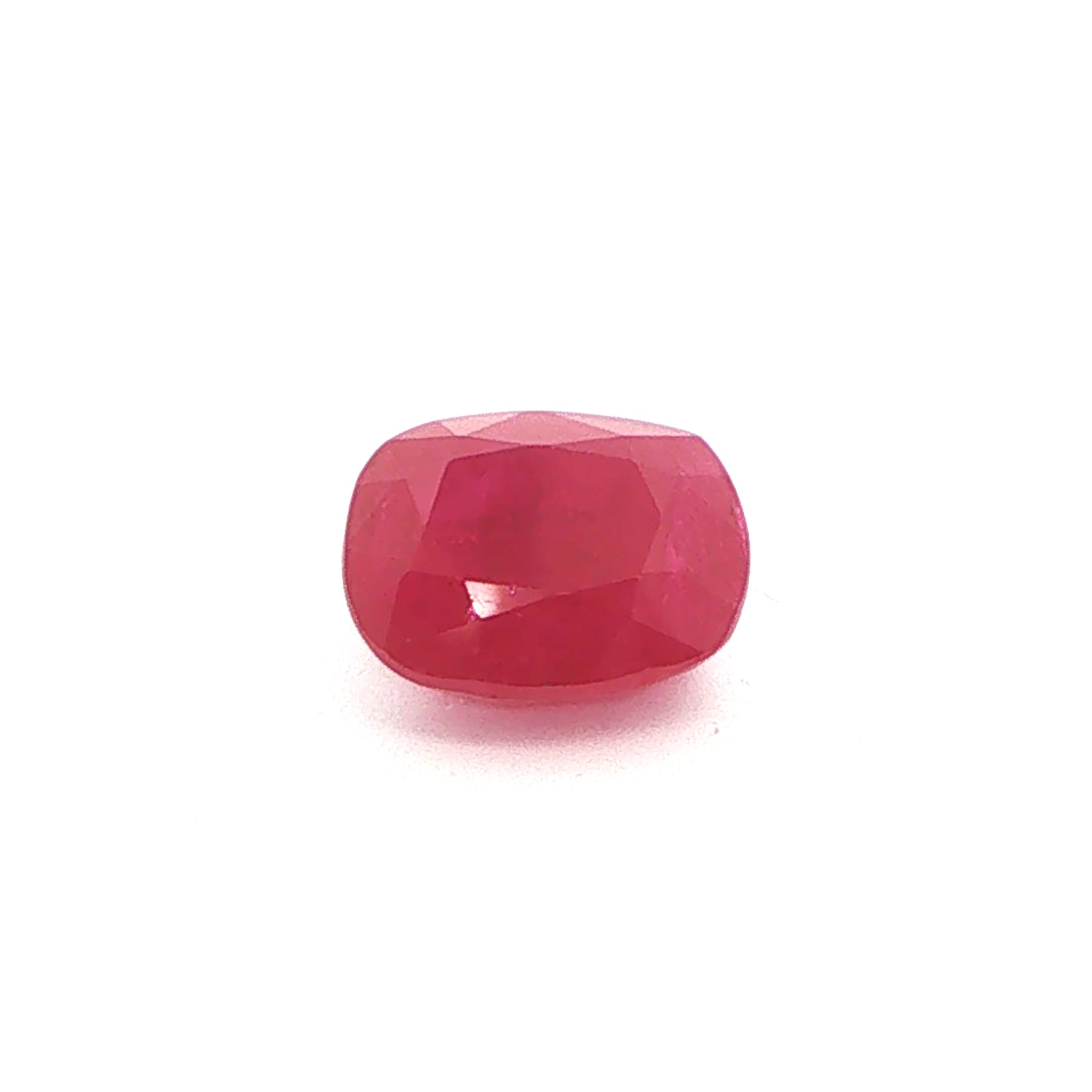 Rubin 4,92 ct, czerwony, szlif cushion