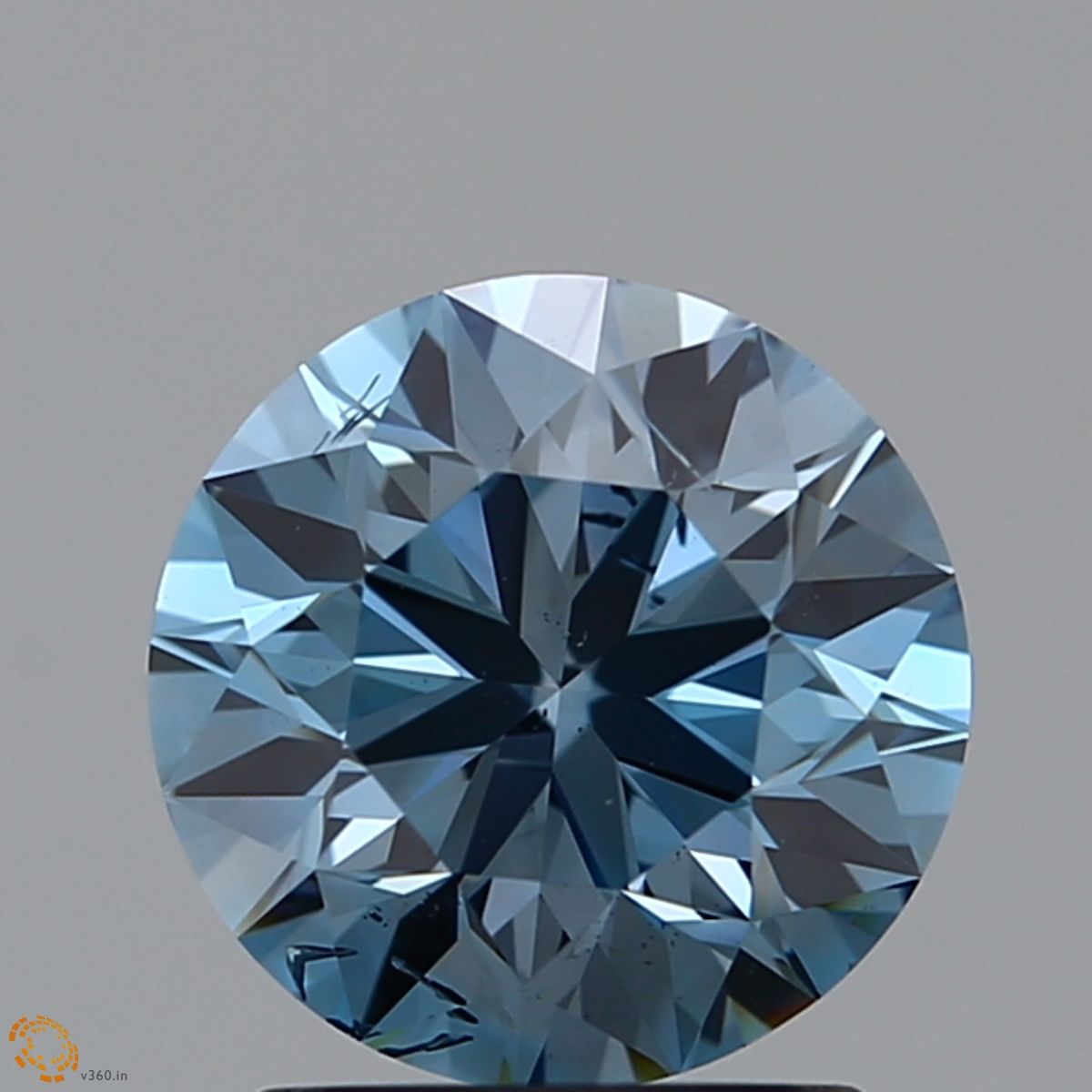 1.52 CT Fancy Greenish Blue ROUND