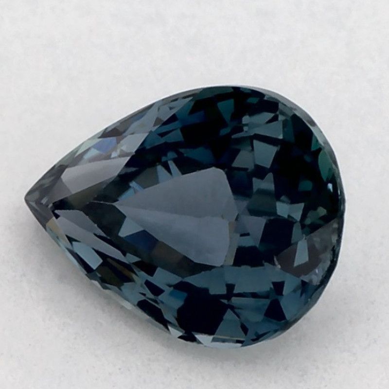 Szafir 1,05 ct, zielony, szlif gruszka