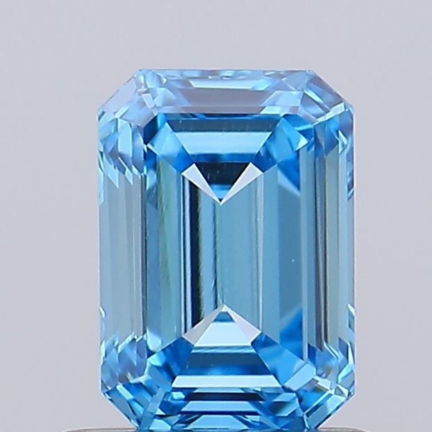 0.81 CT Fancy Vivid Blue EMERALD