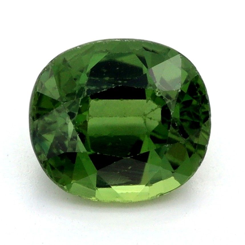 Szafir 1,27 ct, zielony, szlif owalny