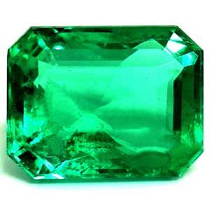 Szmaragd 1,08 ct, zielony, szlif szmaragdowy