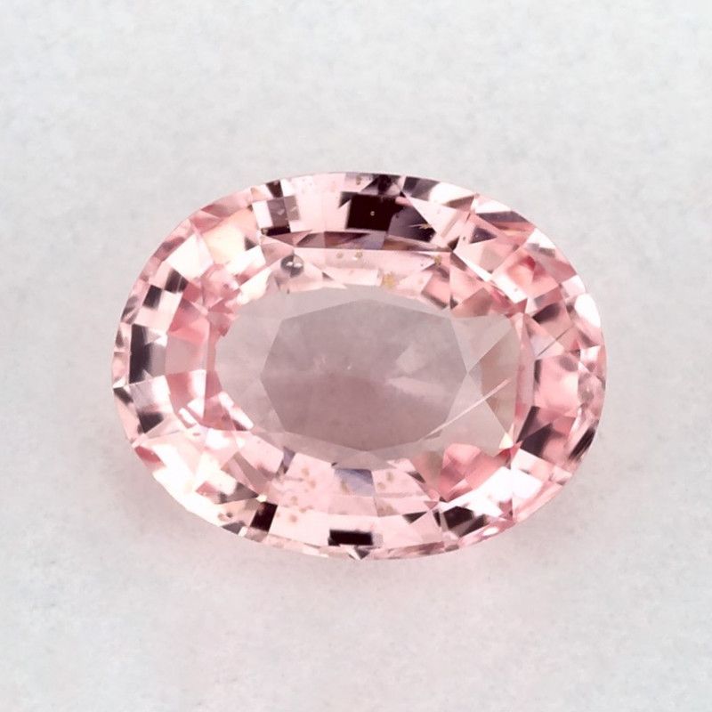 Szafir 1,27 ct, różowy, szlif owalny