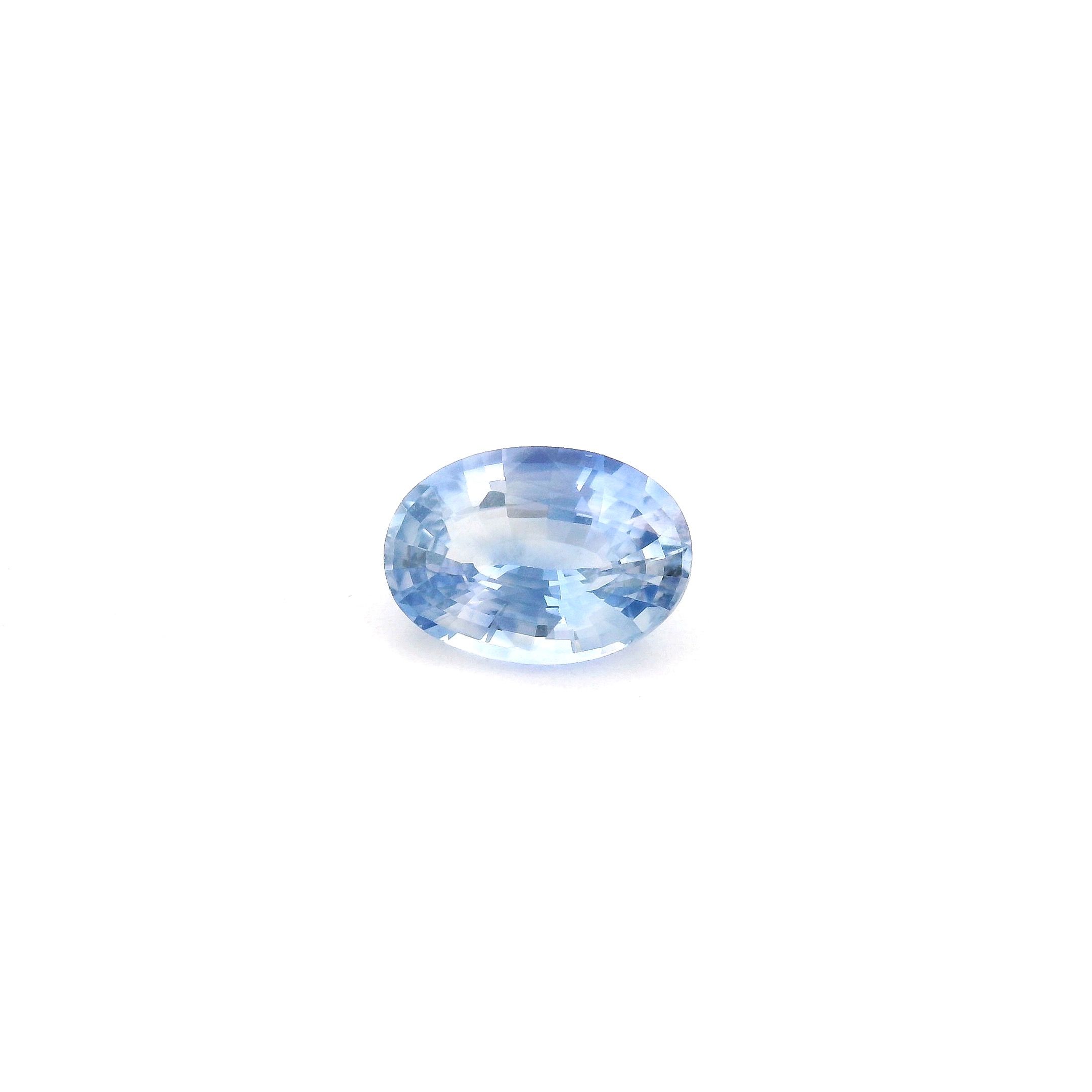 SAPPHIRE FACETED 0.87ct BLUE Medium intense EC SRILANKA HEATED