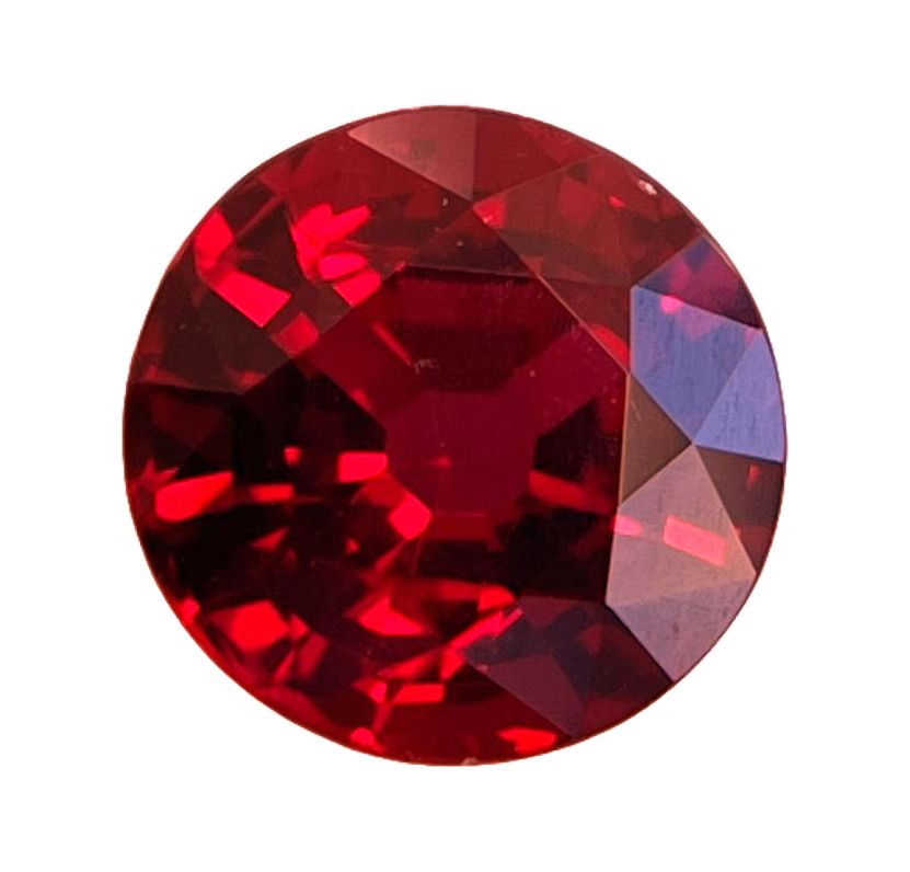 Rubin 1,64 ct, czerwony, szlif okrągły