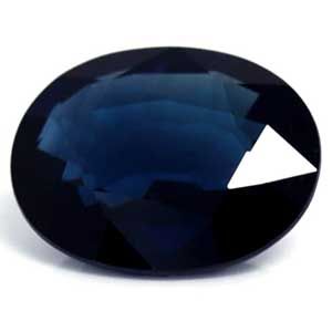 Szafir 2,17 ct, niebieski, szlif owalny