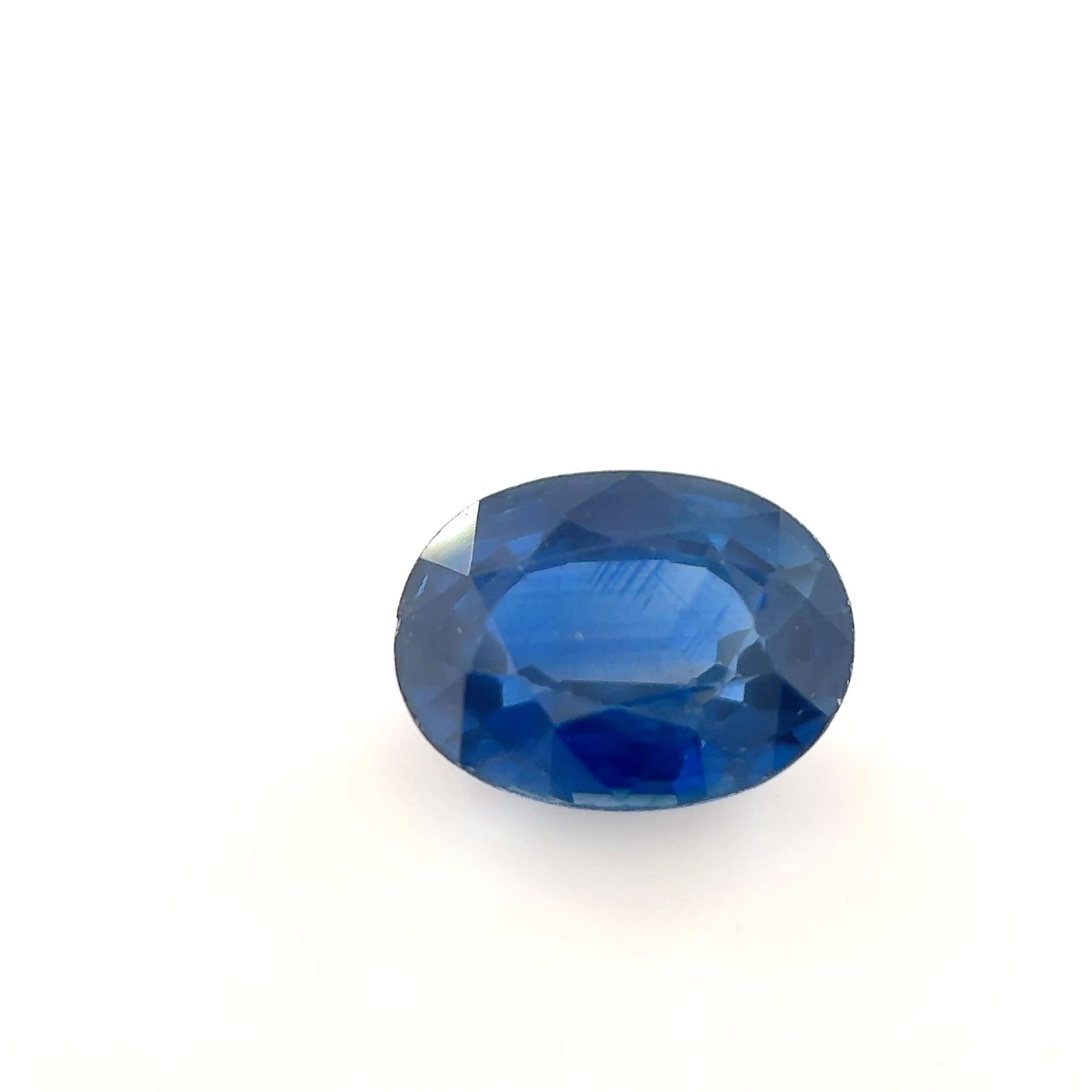 Szafir 1,36 ct, niebieski, szlif owalny