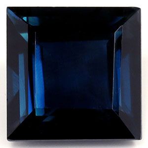 Szafir 1,66 ct, niebieski, szlif kwadratowy