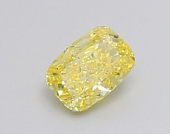 0.29 CT Fancy Vivid Green CUSHION MODIFIED