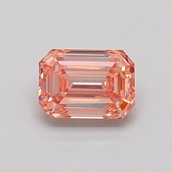 0.52 CT Fancy Intense Orangey Pink EMERALD