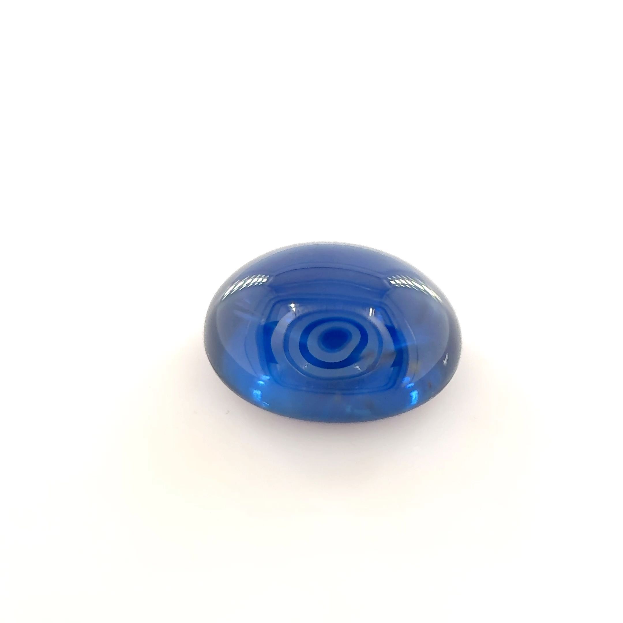 Szafir 2,28 ct, niebieski, kaboszon