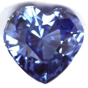 Szafir 1,13 ct, niebieski, szlif serce