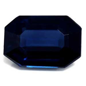 Szafir 1,18 ct, niebieski, szlif szmaragdowy