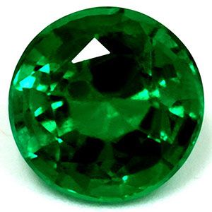 Szmaragd 1,66 ct, zielony, szlif okrągły