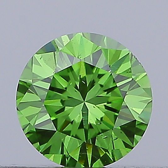 0.26 CT Fancy Vivid Green ROUND
