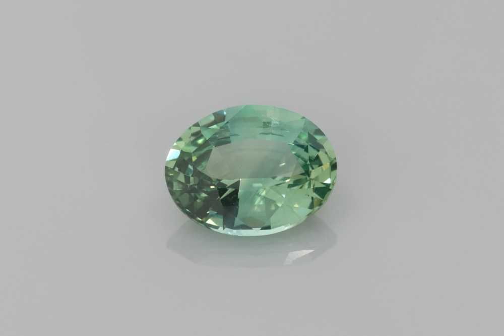 Szafir 1,59 ct, morski, szlif owalny