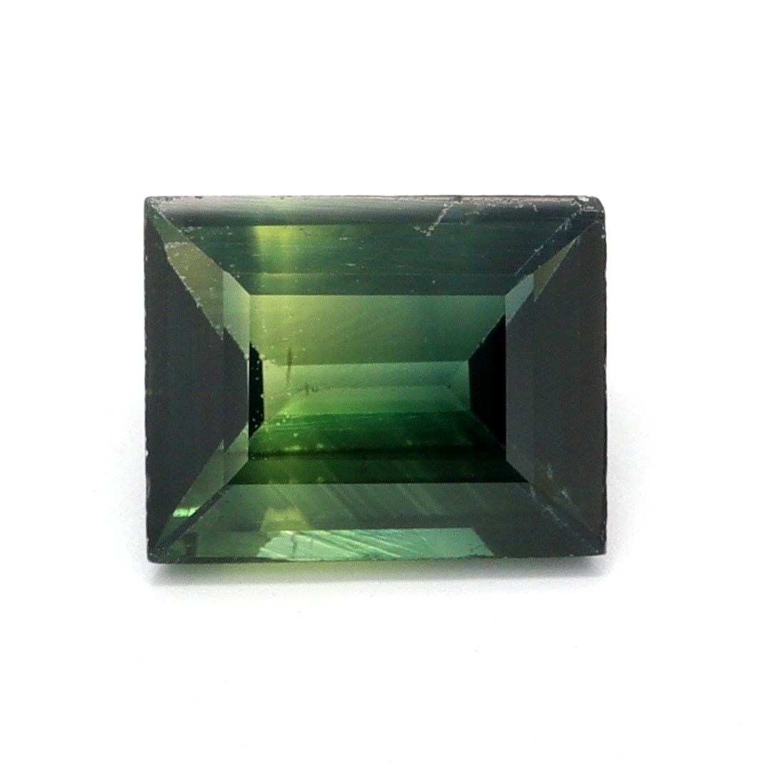 Szafir 1,03 ct, wielobarwny, szlif bagietka