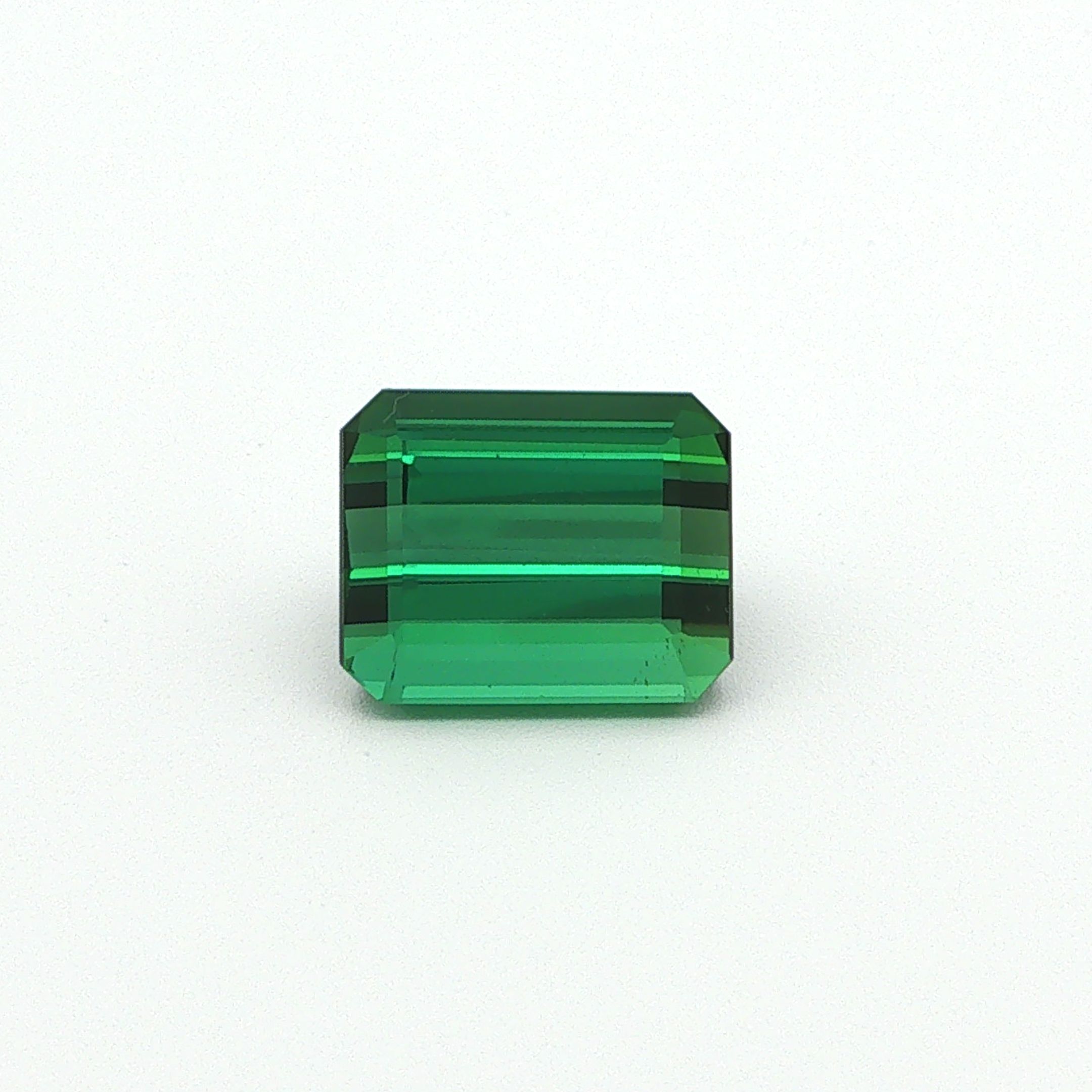 Turmalin 5,88 ct, zielony, szlif ośmiokątny
