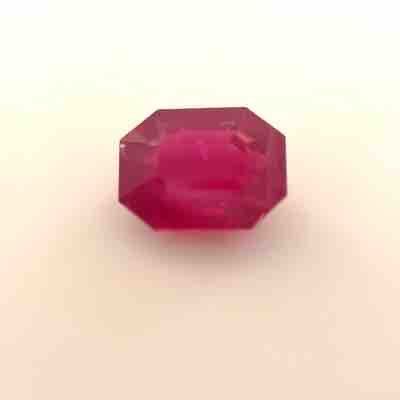 RUBY FACETED 1.24ct RED Vivid SI THAILAND HEATED
