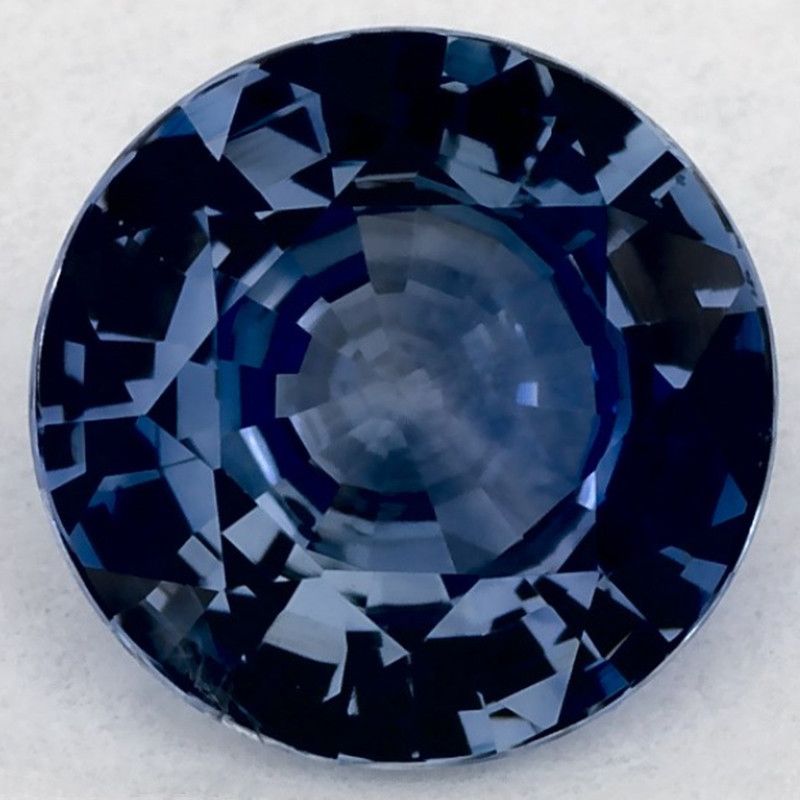 Szafir 1,27 ct, niebieski, szlif okrągły