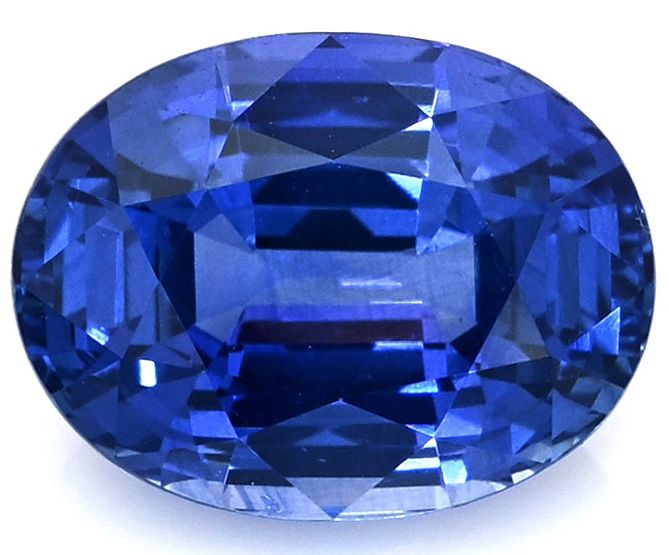 Szafir 8,15 ct, niebieski, szlif owalny