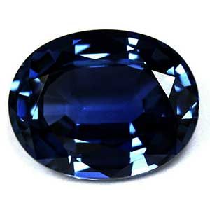 Szafir 2,27 ct, niebieski, szlif owalny