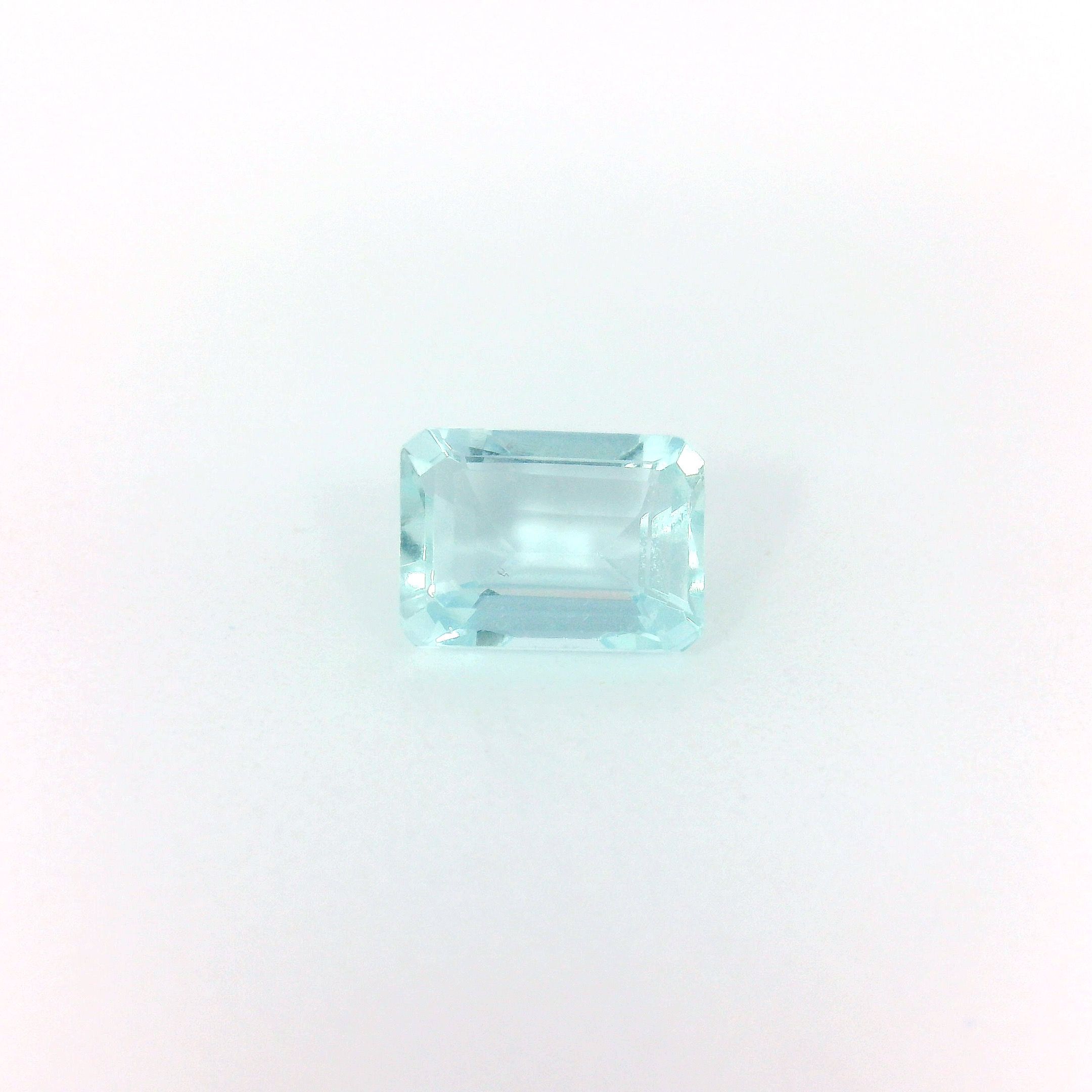 Akwamaryn 1,00 ct, niebieski, szlif ośmiokątny