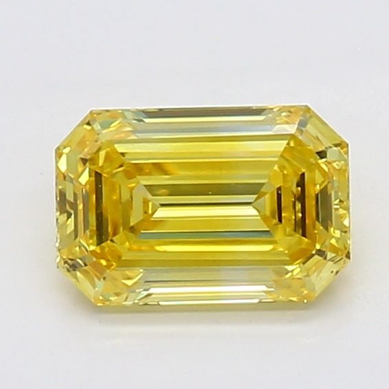 0.52 CT Fancy Vivid Yellow EMERALD