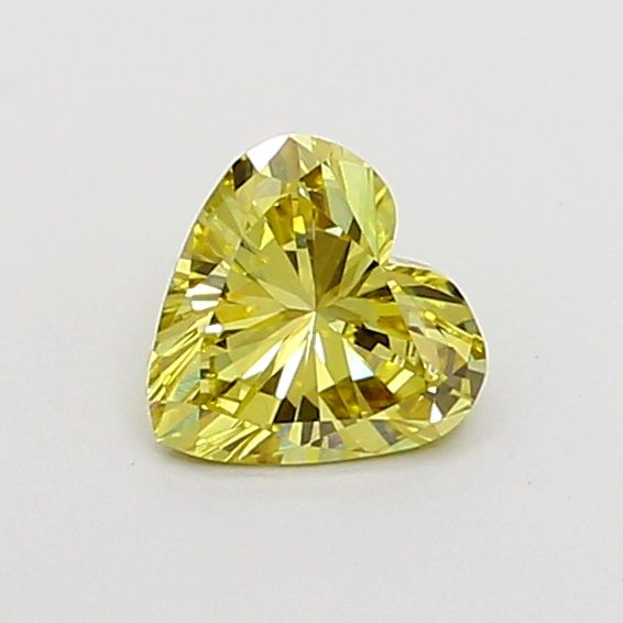 0.49 CT Fancy Intense Yellow HEART