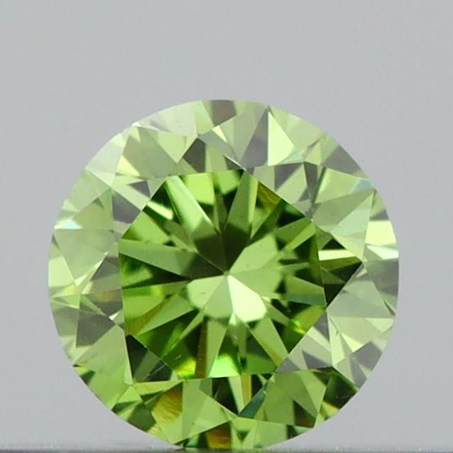 0.23 CT Fancy Vivid Green ROUND