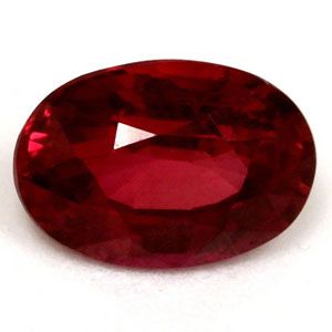 Rubin 1,03 ct, czerwony, szlif owalny